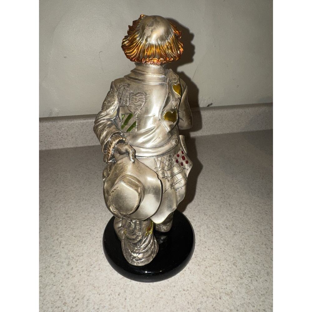 Mida Argento Silver Hand Painted Kissing Clown Italian Figurine. - Picture 3 of 7